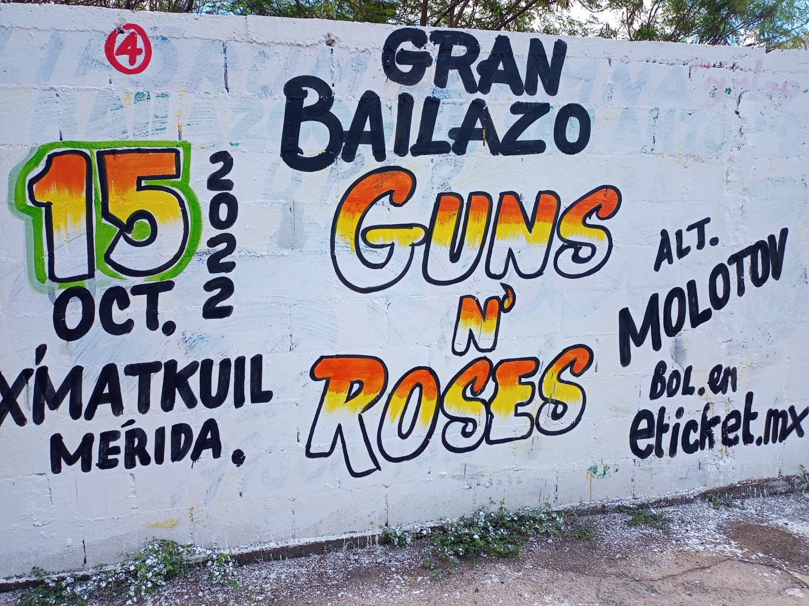 Guns N' Roses Promociona Su Concierto En Mérida Como Un 'Gran Bailazo' El Rótulo Se Volvió Viral En Cuanto Se Colgó En Las Redes Sociales, Por La Peculiaridad Con Que Se Anuncia El Concierto,&Nbsp;El Cual Fue Descrito Como Un ‘Gran Bailazo’.&Nbsp; Https://Larevistadelsureste.com