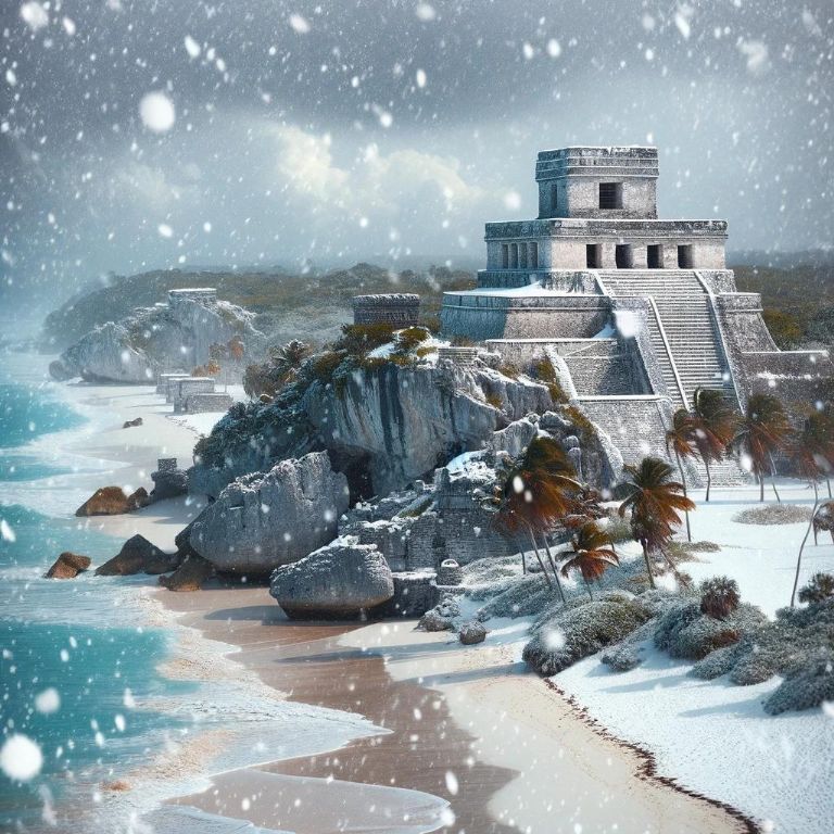 La magia blanca de Yucatán: Zonas arqueológicas bajo la nieve