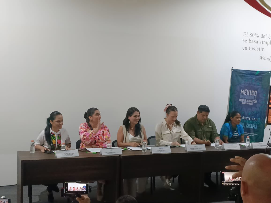 Anuncian Medio Maratón “Raíces del Agua” en Palenque: parte del serial México Imparable 2025