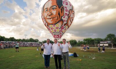 Con globos gigantes y tradición, Yucatán celebra su 7º Festival del Globo de Papel de China Con un cielo iluminado por la creatividad artesanal, el gobernador Joaquín Díaz Mena encabezó el segundo día de actividades del 7º Festival del Globo de Papel de China 2025, evento que ha posicionado a Yucatán como un referente cultural y turístico a nivel internacional. https://larevistadelsureste.com