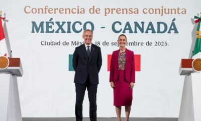 México y Canadá sellan asociación estratégica integral con nuevo Plan de Acción 2025-2028 En una reunión muy productiva, con presencia de los gabinetes de ambos países, la presidenta de los Estados Unidos Mexicanos, Claudia Sheinbaum Pardo, y el primer ministro de Canadá, Mark Carney, se reunieron este jueves en Palacio Nacional, en la Ciudad de México. https://larevistadelsureste.com