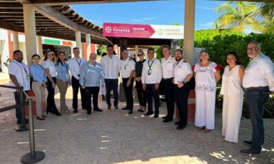 Escultura wixárika de plástico marino se exhibe en la Terminal de Cruceros de Progreso La Terminal Internacional de Cruceros de Progreso exhibe desde esta semana “Tortuga: arte en el agua”, una escultura monumental del maestro César Menchaca elaborada con plástico recolectado del mar e intervenida con chaquira de cristal bajo la técnica del arte wixárika. https://larevistadelsureste.com