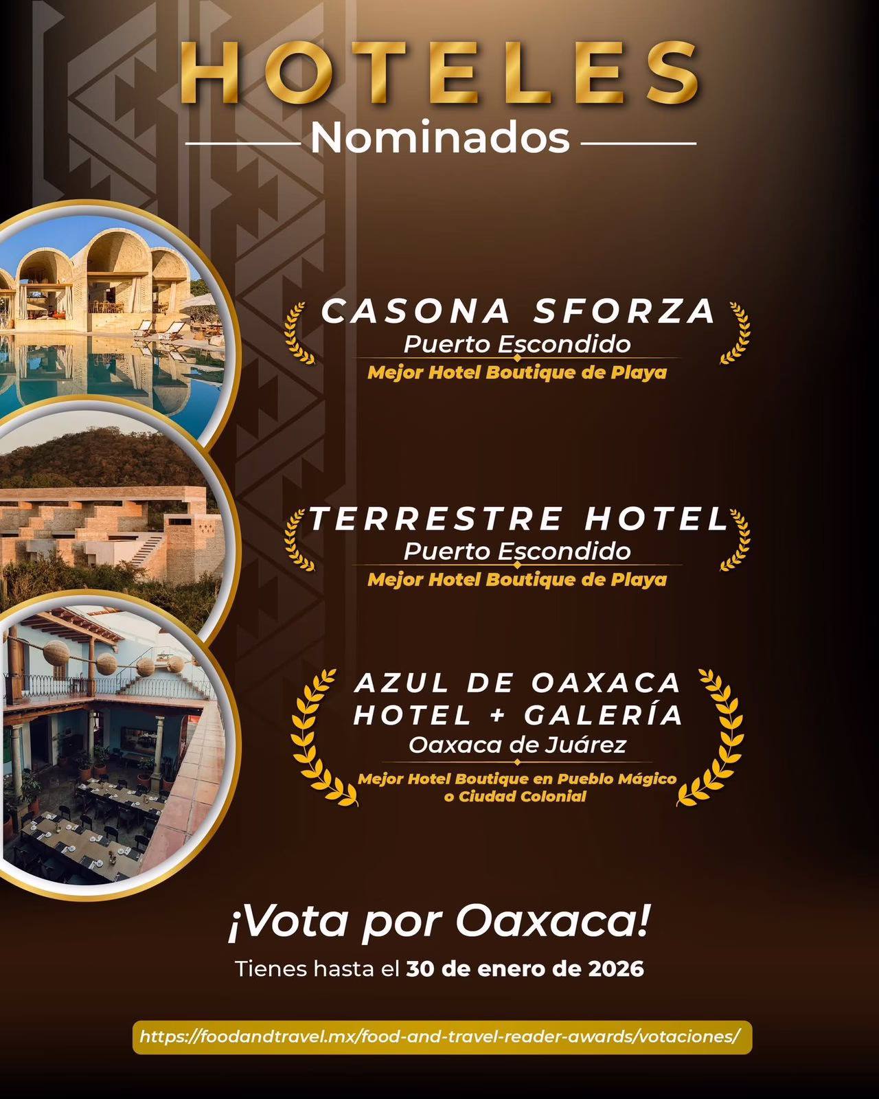 “Oaxaca y Puerto Escondido nominados en los Food and Travel Reader Awards 2025 como los mejores destinos de México” Oaxaca, una tierra que cautiva con sus sabores, colores y tradiciones, vuelve a ser protagonista en el panorama turístico y gastronómico nacional. En la décima edición de los Food and Travel Reader Awards 2025, el estado ha sido nominado como “Mejor Destino Gastronómico de México”, mientras que Puerto Escondido compite en la categoría de “Mejor Destino de México”. https://larevistadelsureste.com