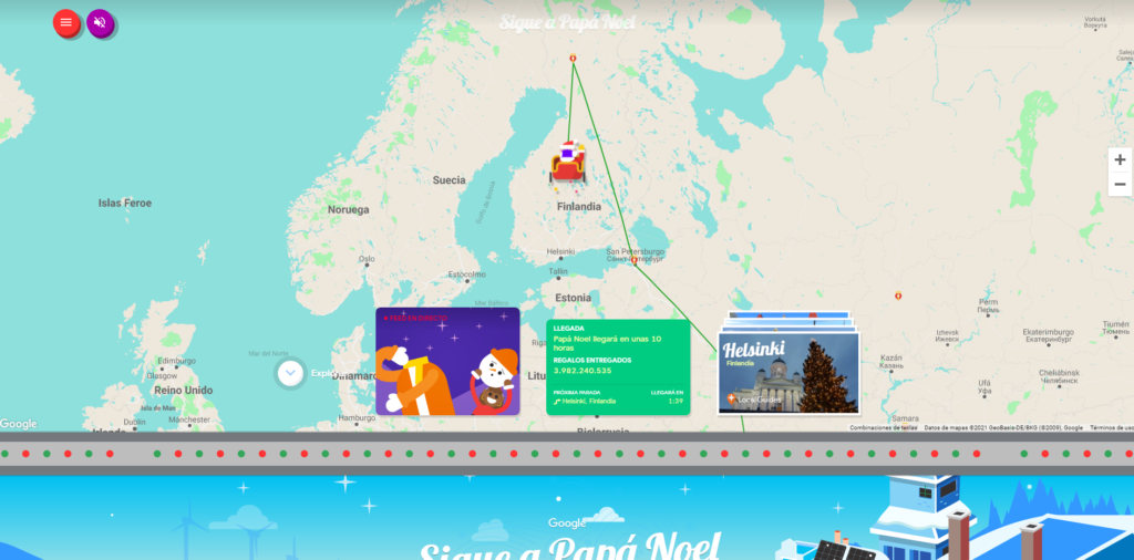 Sigue La Ruta De Santa Claus