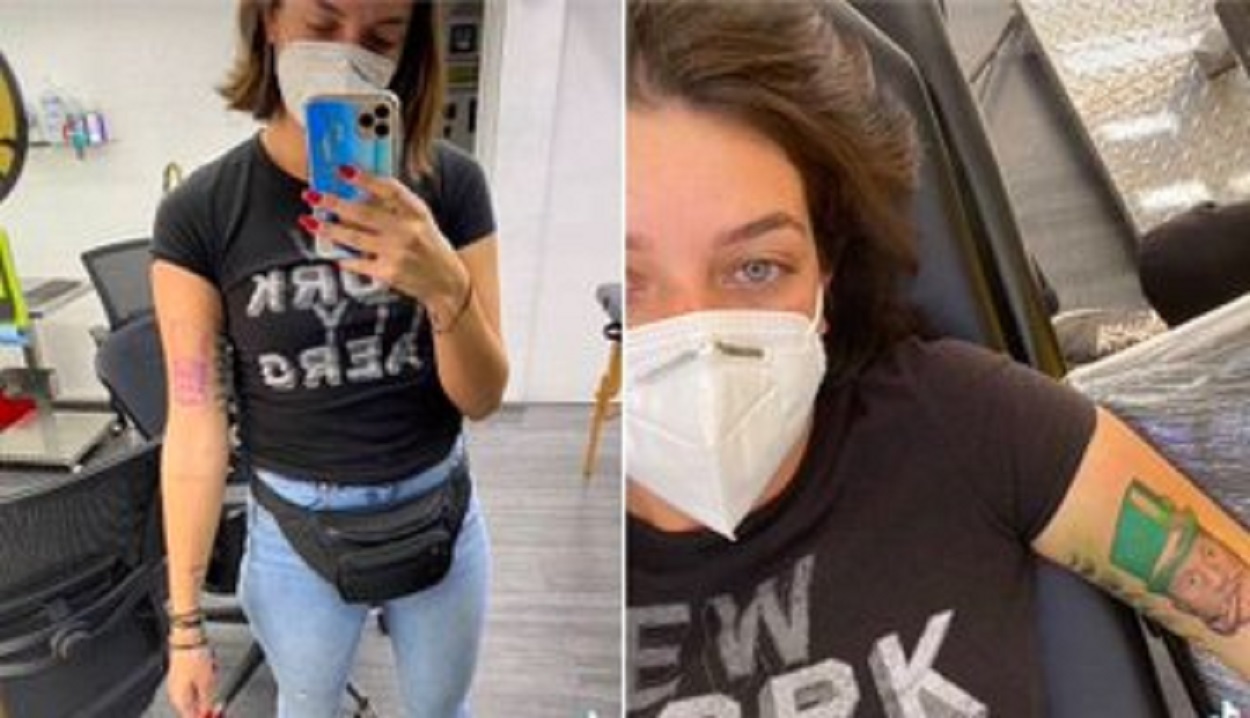 Video: Nerea Godínez inmortaliza el rostro de Octavio Ocaña con un tatuaje