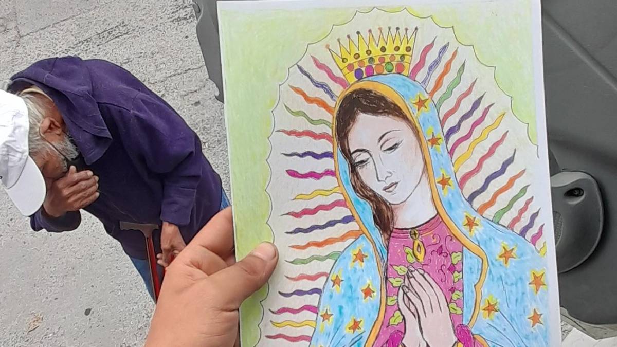 Abuelito vende dibujos de la virgen para llevar leche a sus nietos la revista del sureste mx Abuelito Vende Dibujos De La Virgen Para Llevar Leche A Sus Nietos