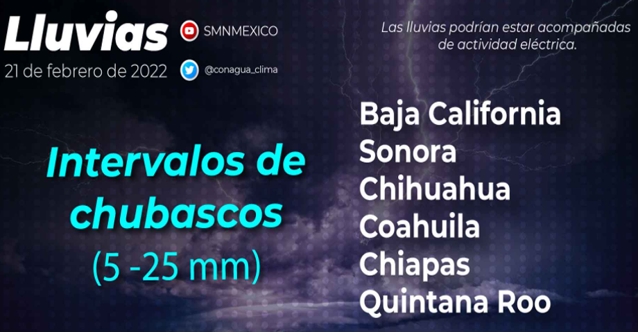 Temperaturas de hasta 35°C en los estados de Quintana Roo, Tabasco y Veracruz