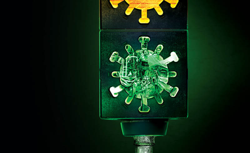 Covid 19 Semafaro Verde