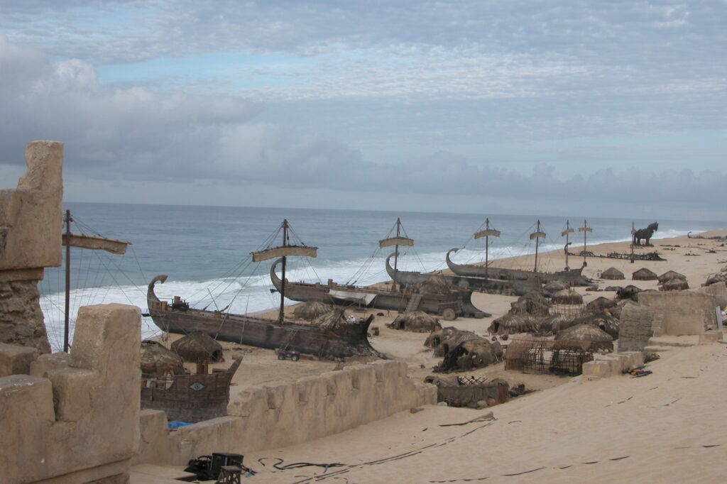 Troya Barcos En Playa