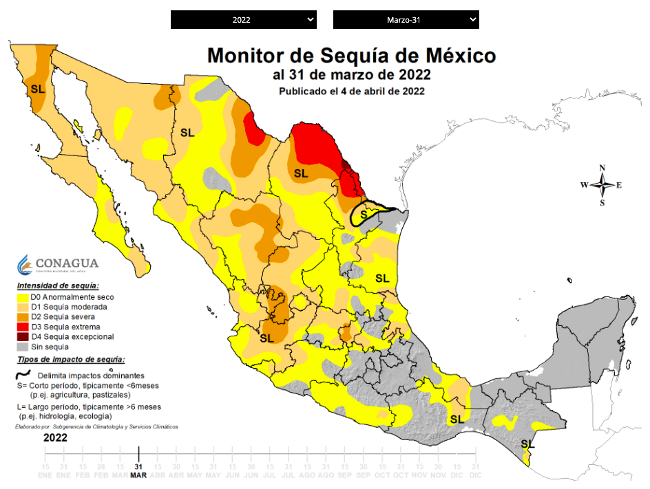 ¿cuáles son los estados con sequía en méxico? La revista del sureste mx Sequia