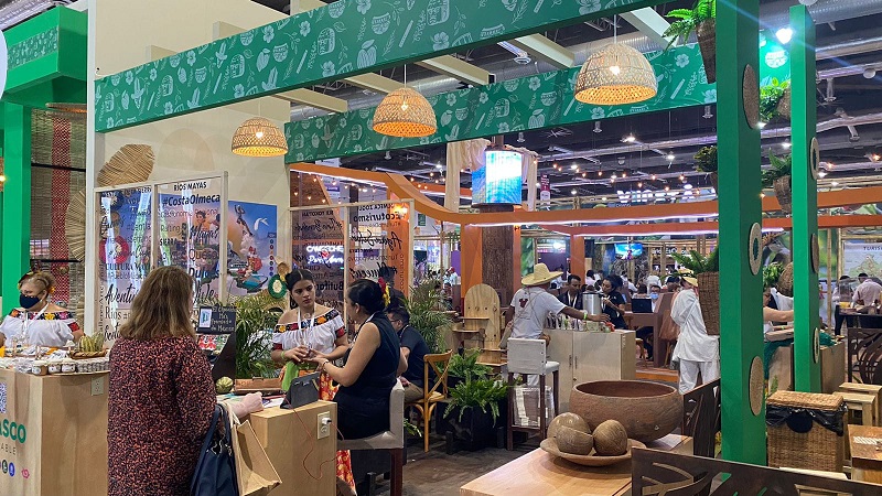 Tabasco resalta su riqueza cultural, turística y gastronómica en el Tianguis Turístico 2022