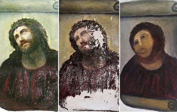 Las grandes obras de arte que han sido dañadas en la historia la revista del sureste mx Totenart Ecce Homo Valenciano1 1