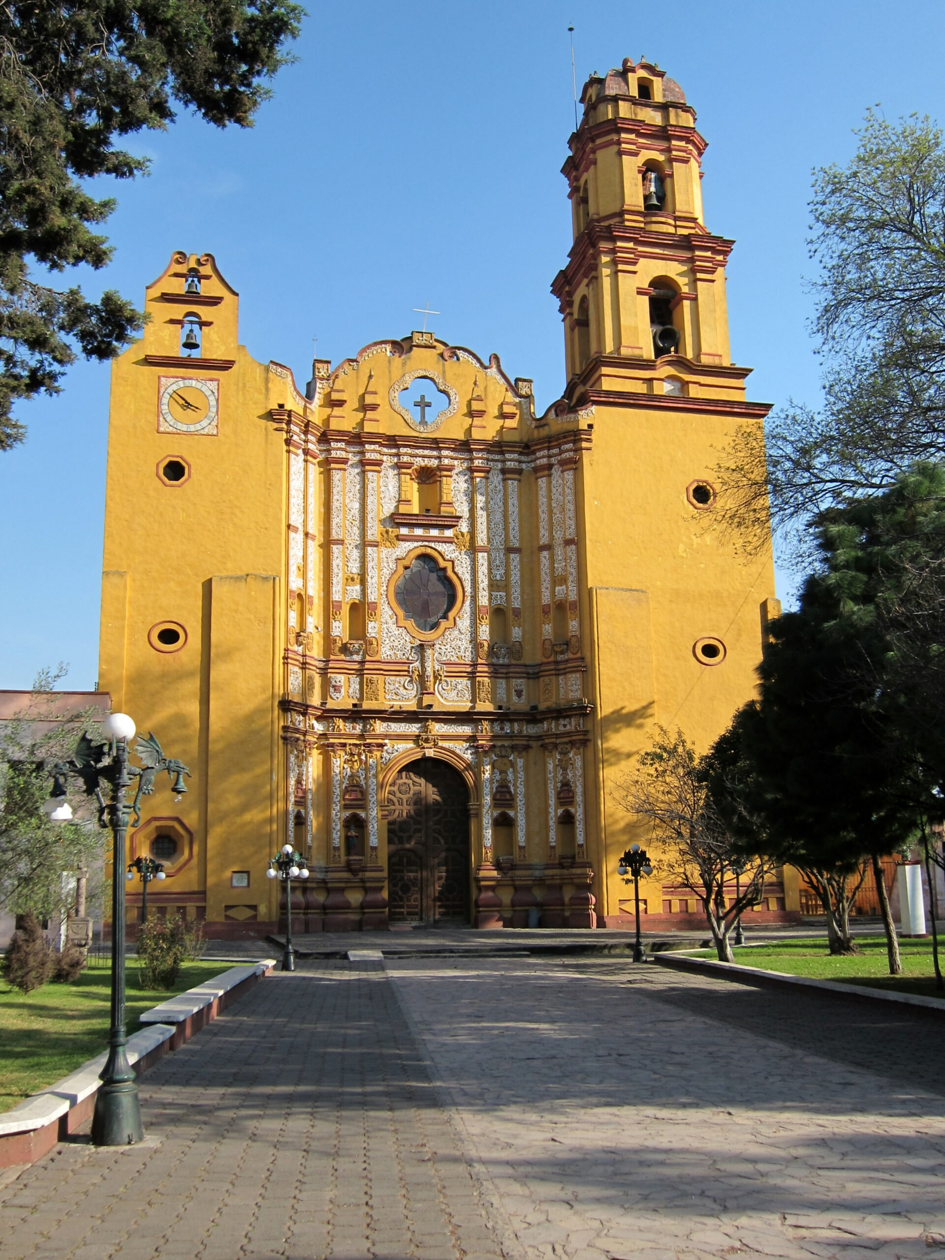 Franciscan Convent San Juan Bautista Metepec Mexico State Facade Scaled