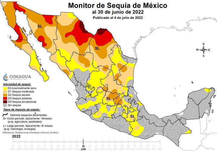 Monitor De Sequía En México Conagua
