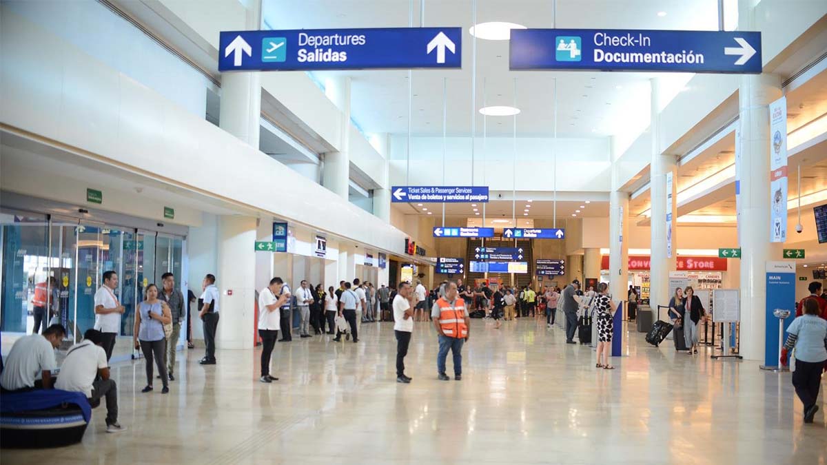 Supera Cancún por 1 millón 400 mil pasajeros su movimiento en aeropuerto respecto a 2019