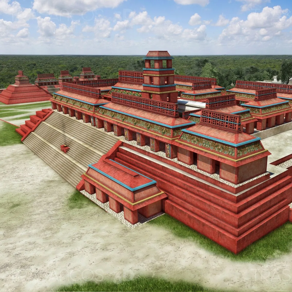 Confirman Que El Palacio De Palenque Estuvo Pintado De Rojo .Jpeg 2032762183