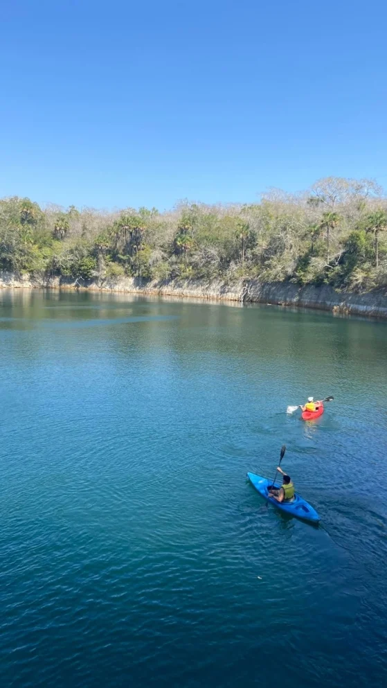 Dónde está el zacatón, el cenote más profundo del mundo la revista del sureste mx Kayak Poza Verde