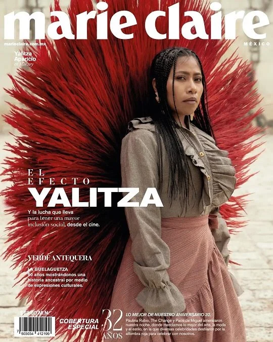 Yalitza Aparicio deslumbra en portada de Marie Claire inspirada en Oaxaca