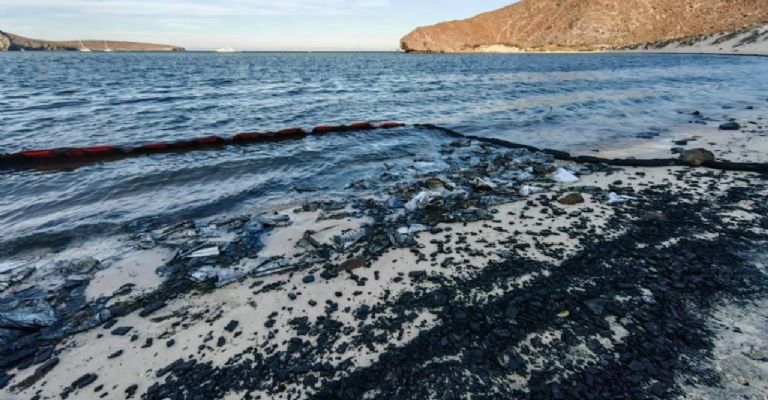 Balandra: un yate de extranjeros se incendió y causó un desastre ecológico en la playa más bonita de méxico la revista del sureste mx Ecocidio Balandra Yate Fuego