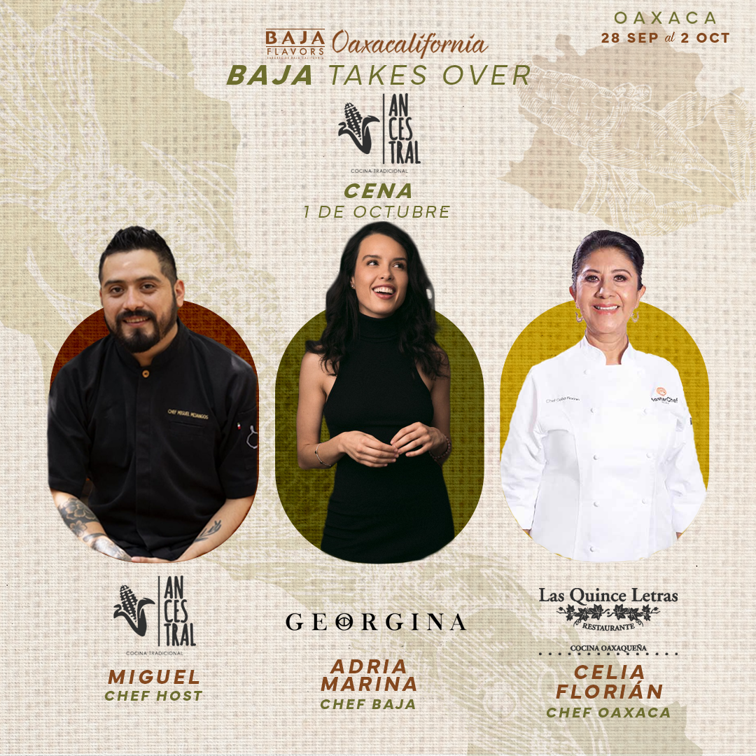 Disfruta la comida Oaxaqueña con 3 magníficos Chef en  el restaurante Ancestral