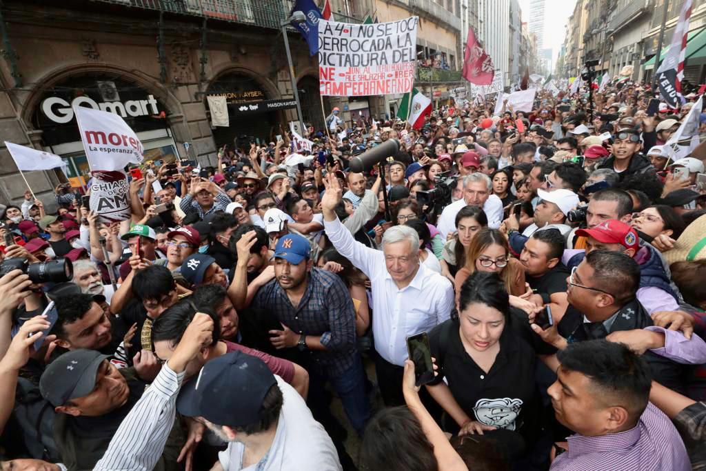 1.2 millones de personas participaron en la marcha de AMLO, según Gobierno de CDMX