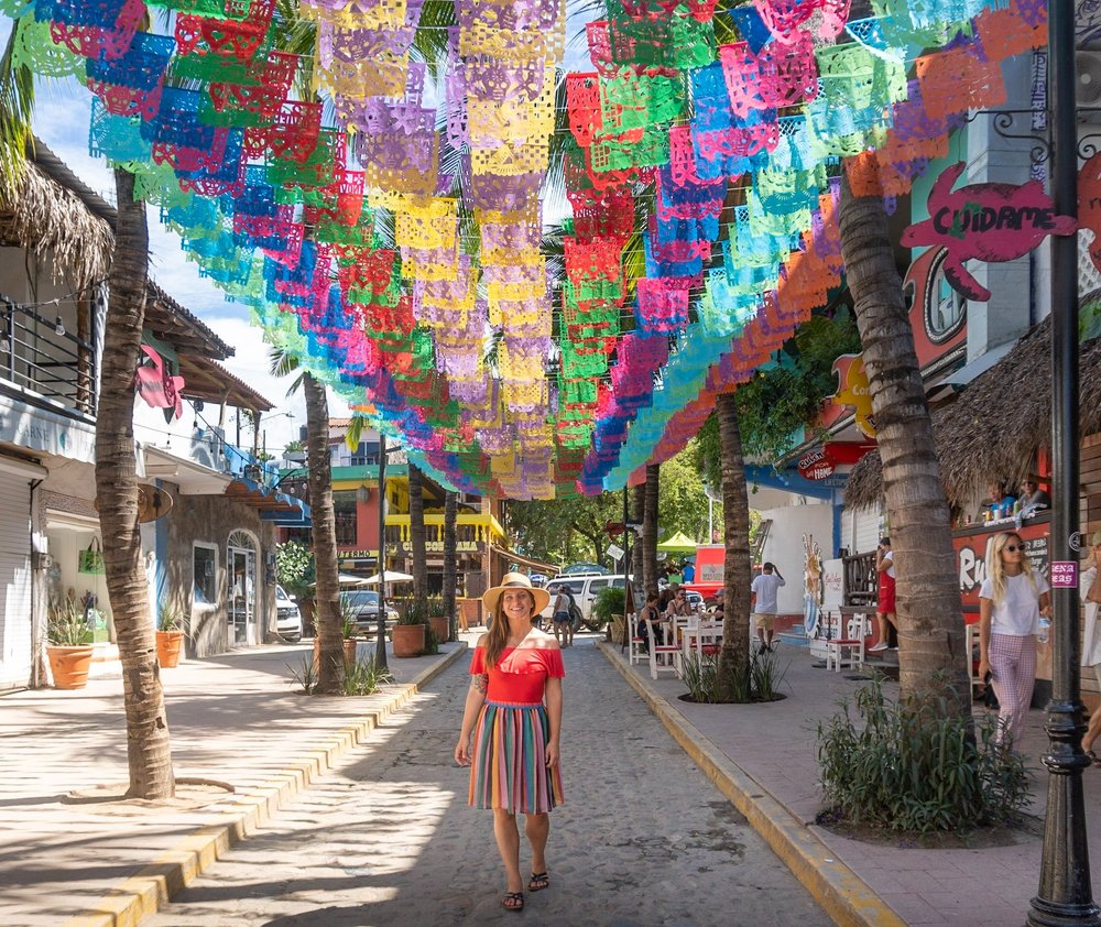 Things To Do In Sayulita Colorful Flags Mexico Uprooted Traveler