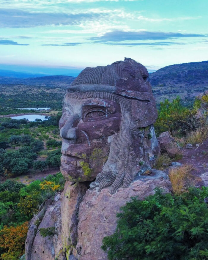 ¡monumental cabeza de tenamaztle, gran guerrero chichimeca! La revista del sureste mx Foto Fabian Escalante Ig Faaabbs