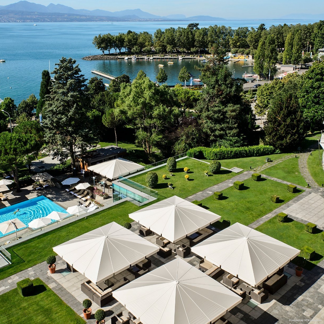 Uno de los mejores hoteles del mundo 2023 está en méxico, según condé nast traveler la revista del sureste mx Beau Rivage Palace Lausanne Aussenansicht 6 17403