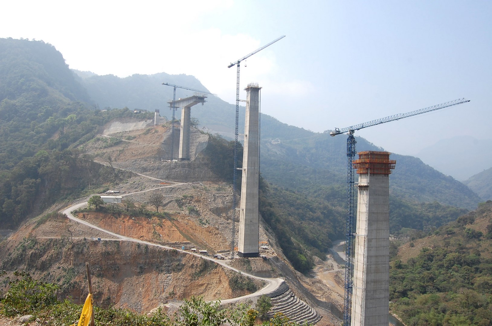 Obras De Construccion Viaducto De San Marcos