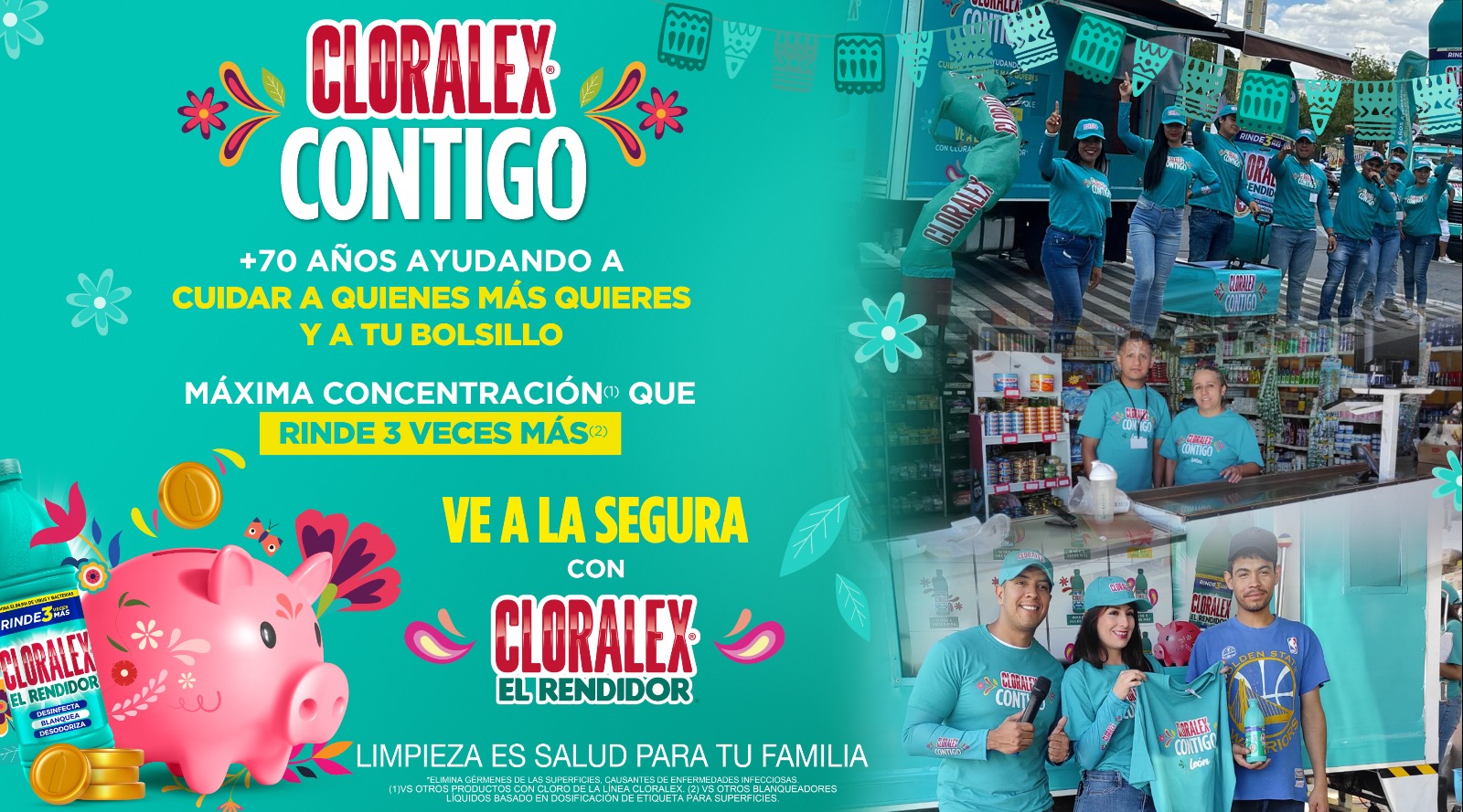 Llega al centro y sureste del país la ruta Cloralex Contigo® para brindar bienestar y ahorro a las familias mexicanas