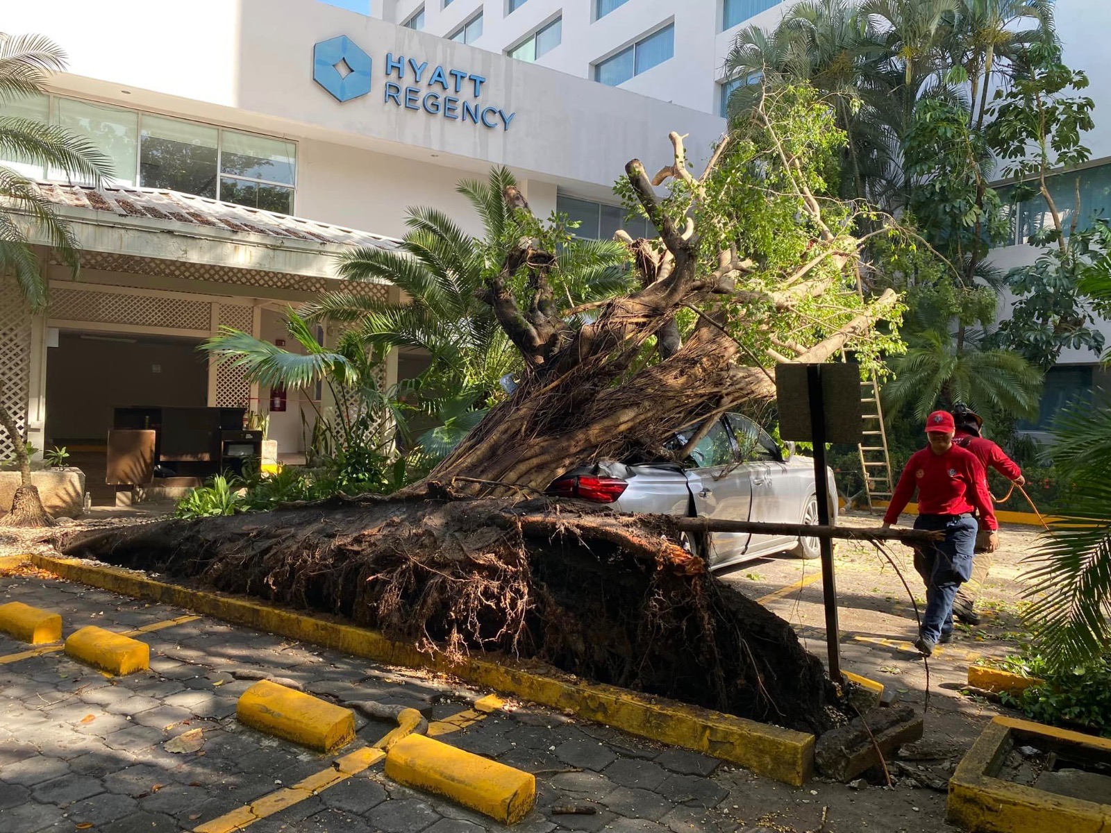 #CirculaEnRedes "Auto Dañado en Hotel Hyatt Regency Villahermosa: Usuaria Exige Respuesta y Seguridad"