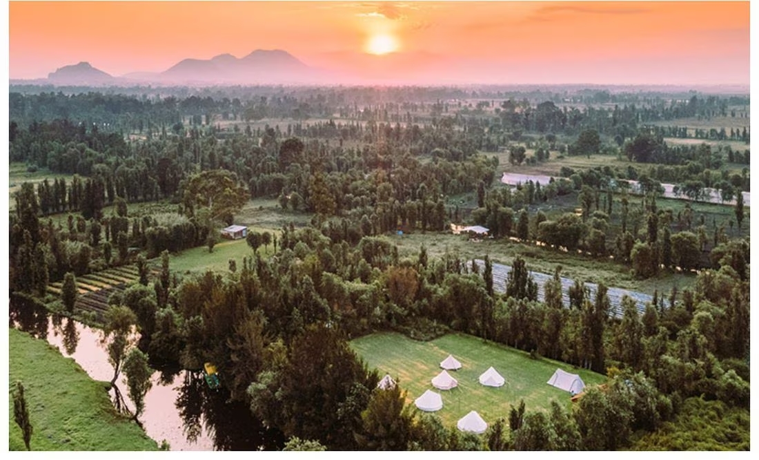 Yo Épico Glamping: pasa una noche en una chinampa en Xochimilco