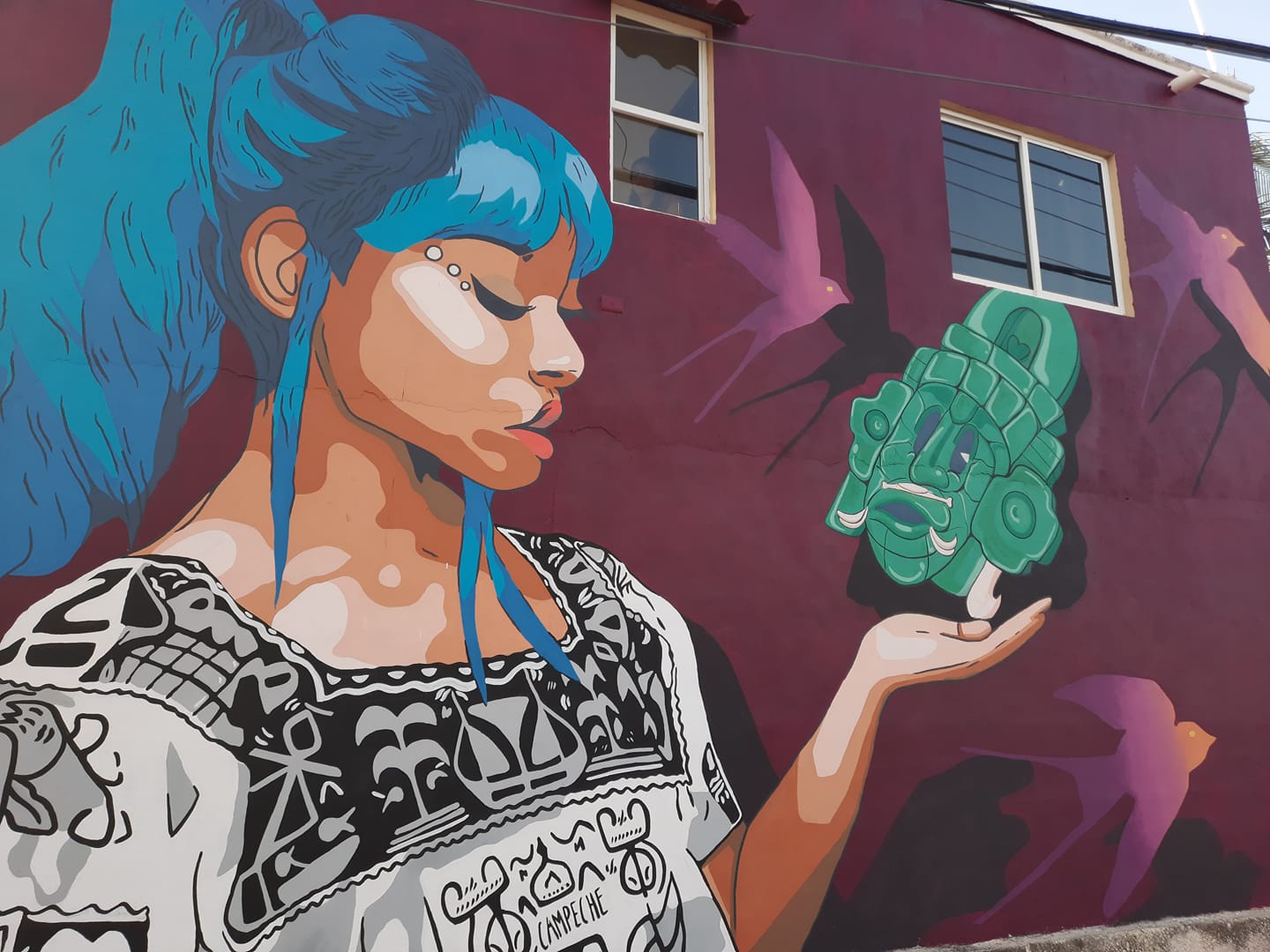 "campechanita": el mural que rinde homenaje a la mujer campechana la revista del sureste mx Mural Campechanita