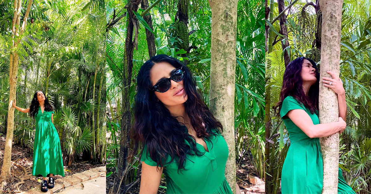 Salma Hayek Visita Yucatan Asi Presumio Su Viaje A Chochola