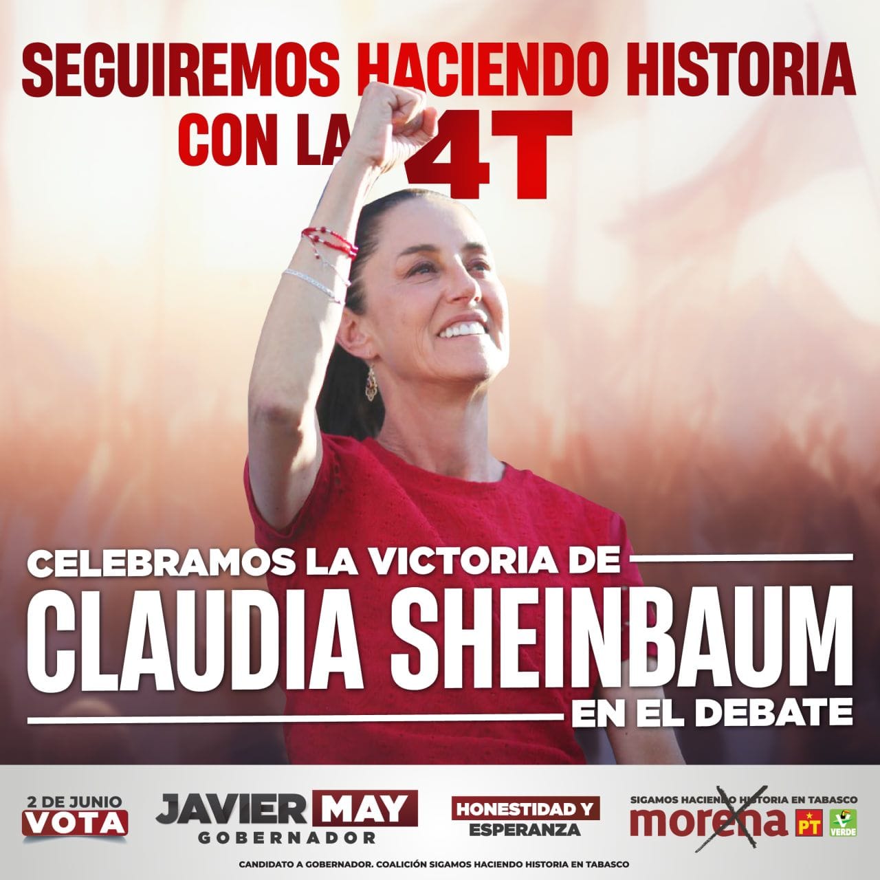 Volvimos A Ganar El Debate Javier May Sobre Claudia Sheinbaum
