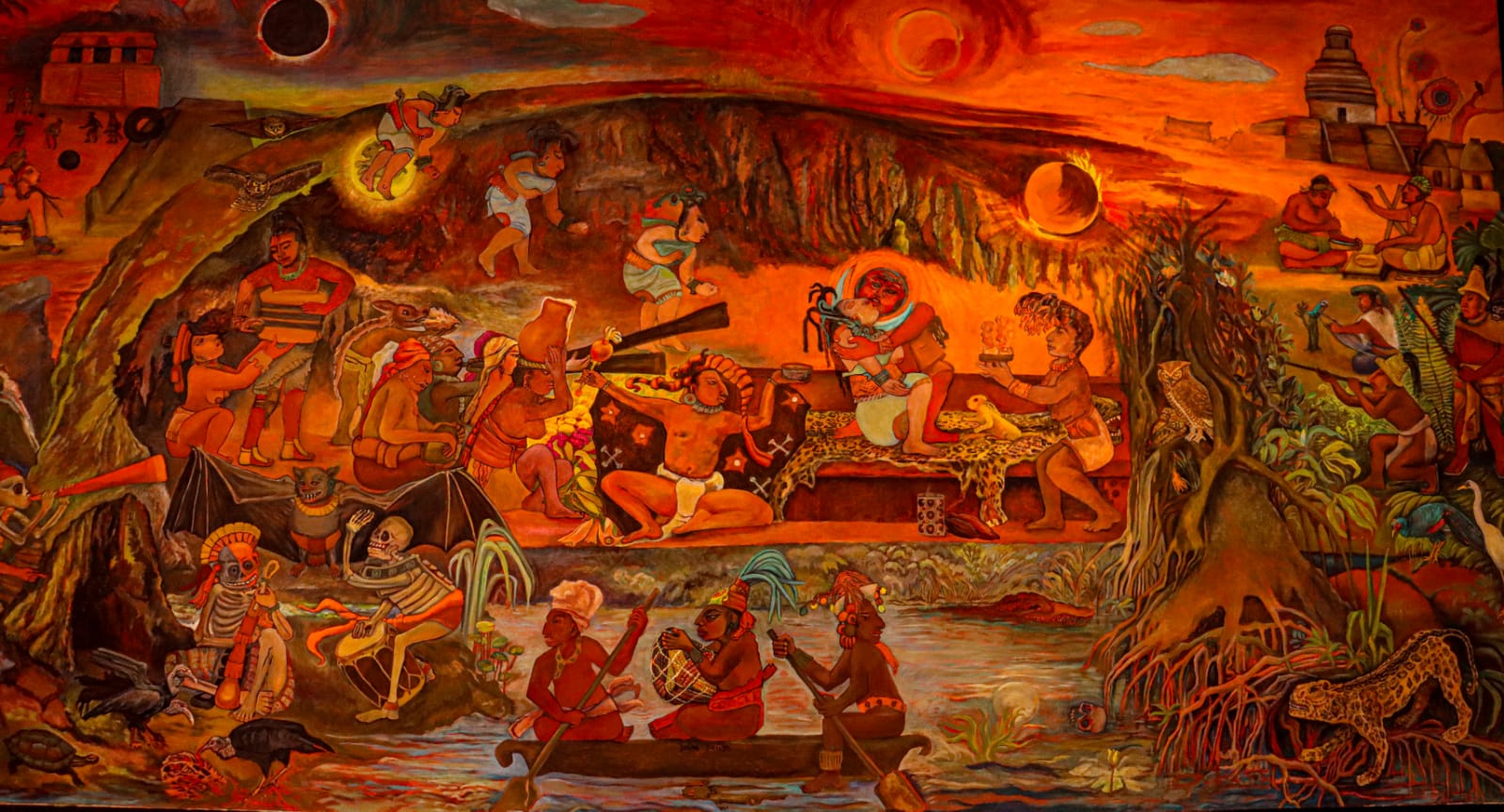La Obra Xibalba El Inframundo De Los Mayas De Rina Lazo Se Presenta En Campeche