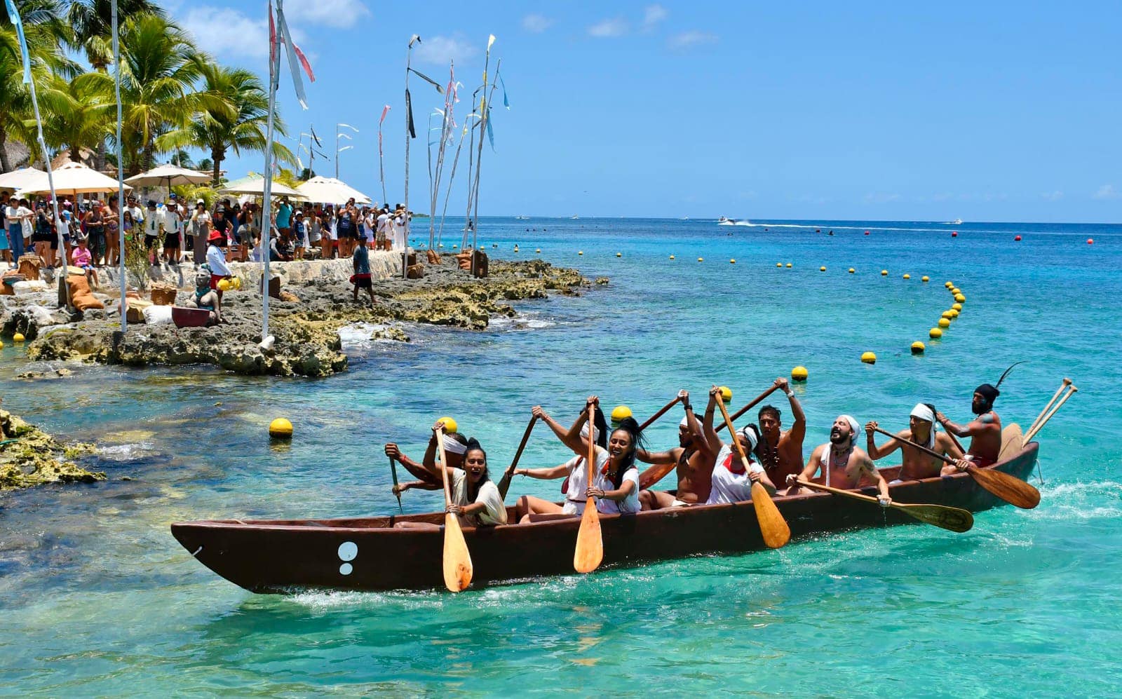 Más de 300 canoeros honran a la diosa ixchel en la travesía sagrada maya la revista del sureste mx Mas De 300 Canoeros Honran A La Diosa Ixchel En La Travesia Sagrada Maya