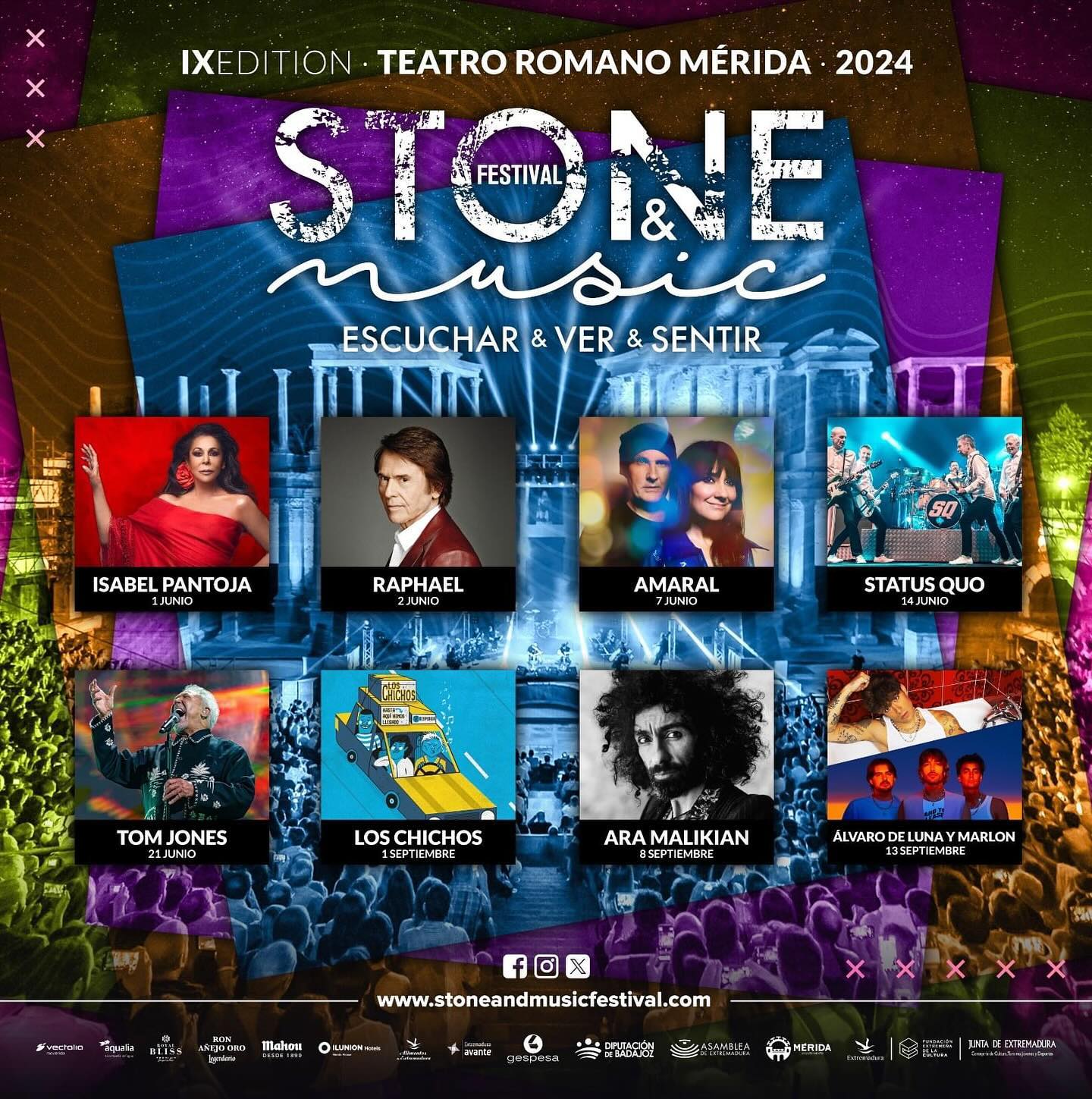 ¡Vive la magia del Stone & Music Festival 2024 en el teatro Romano de Mérida!