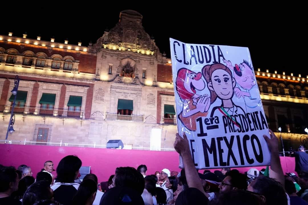 Celebracion En El Zocalo Por El Posible Triunfo De Claudia Sheinbaum