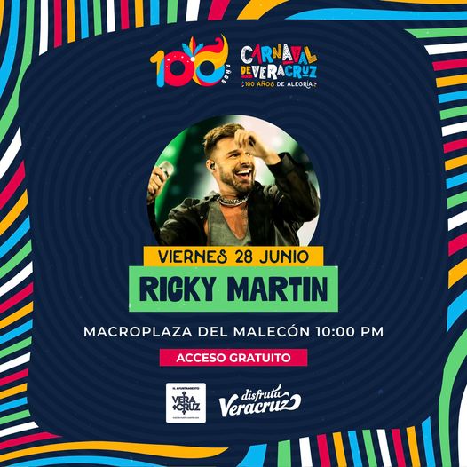 Ricky Martin Encabezara El Carnaval De Veracruz 2024