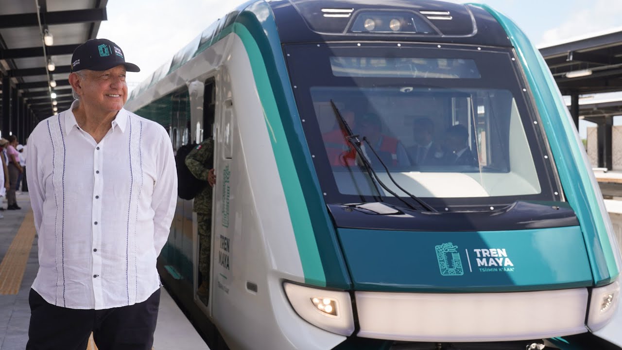 AMLO revela fechas para la inauguración total del Tren Maya en Septiembre