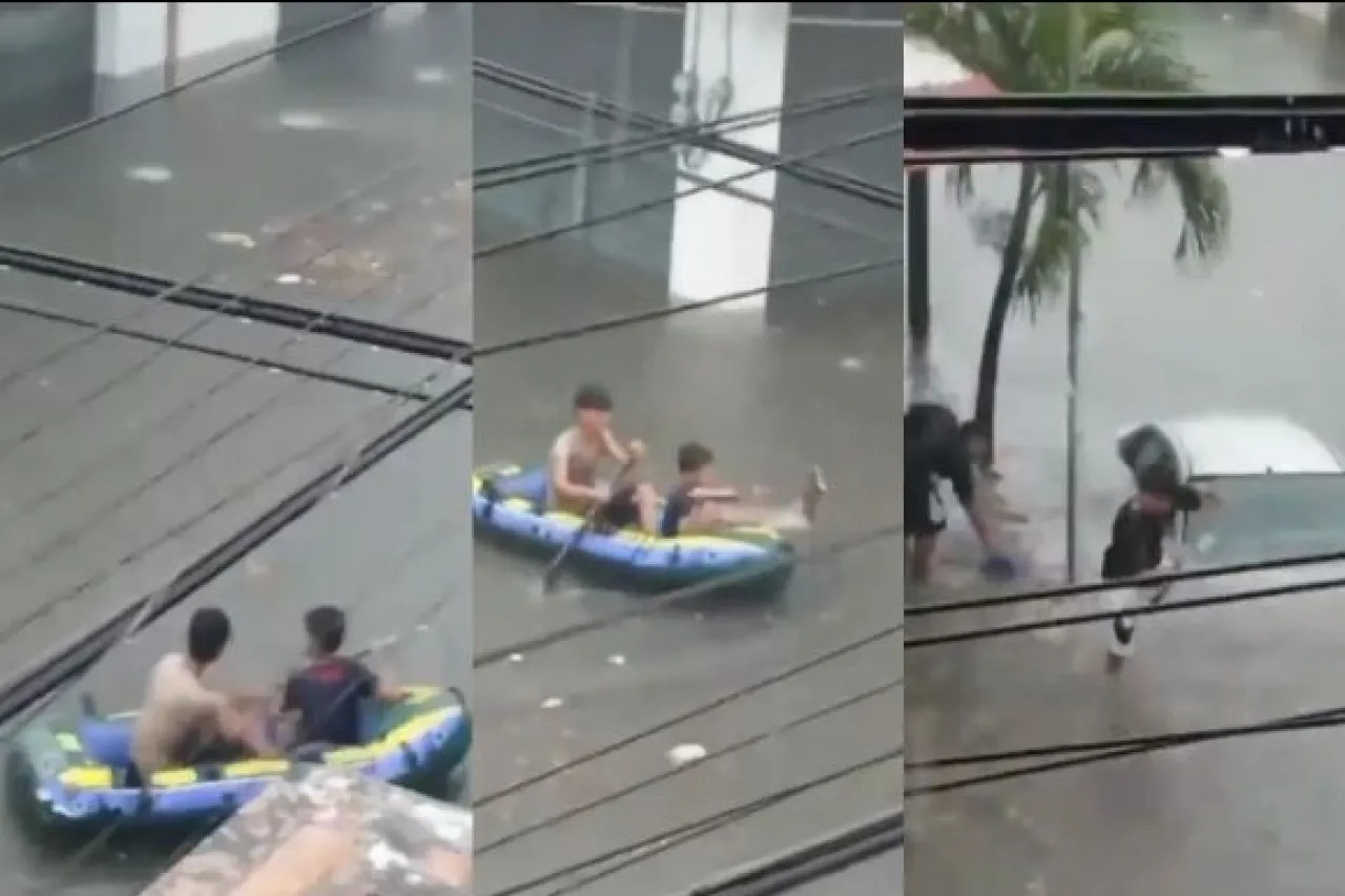 Inundaciones En Veracruz Jarochos Nadando