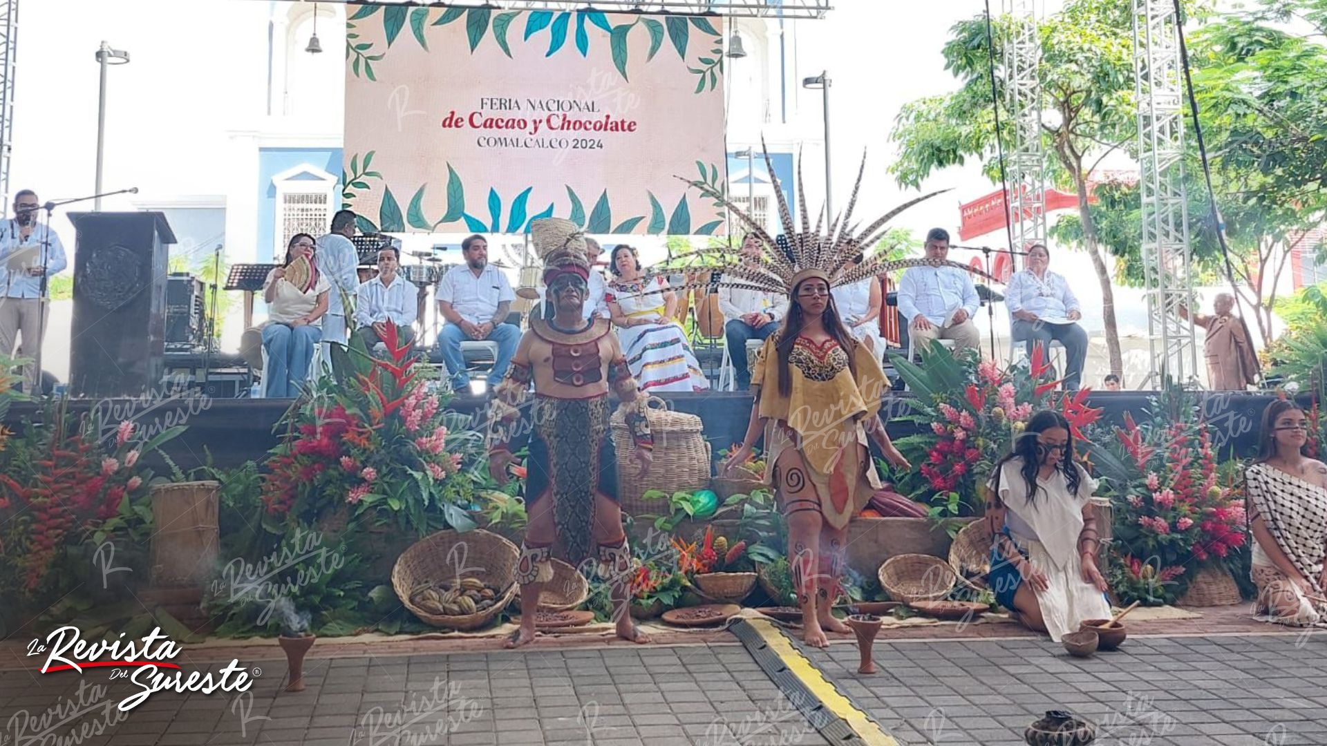 La Mtra. Maria Del Rocio Acosta Gutierrez Representa A La Mtra. Aurora Raleigh En La Inauguracion De La Feria Del Cacao Y Chocolate En Comalcalco Tabasco