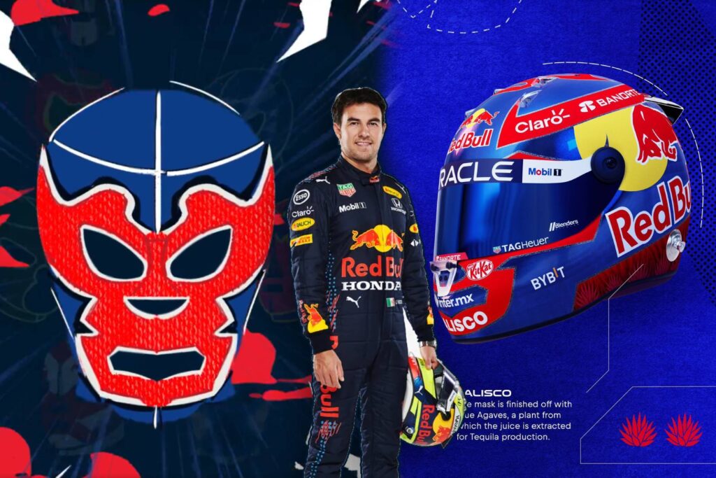 Checo Perez Honra A Mexico Con Un Casco Inspirado En La Lucha Libre Para El Gran Premio De Mexico 2024