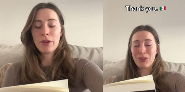 Mujer estadounidense llora tras deportaciones masivas de mexicanos