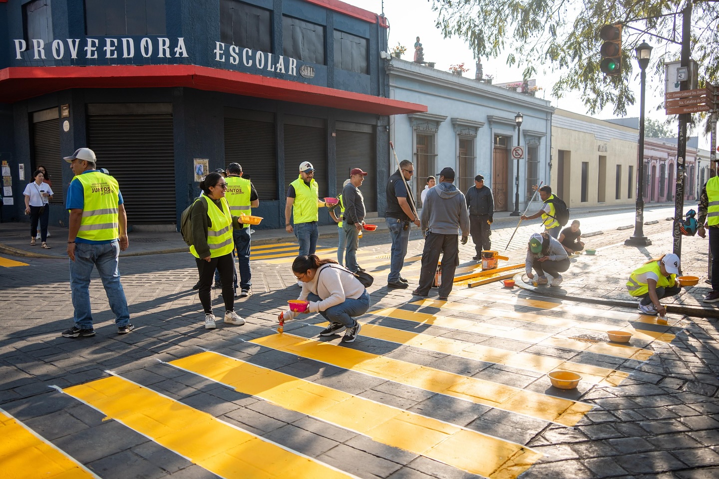 Oaxaca de Juárez transforma su centro Histórico con Tequio Vecinal