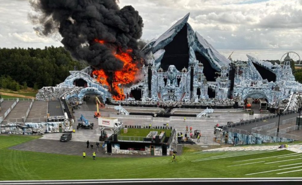 Video: ¡A dos días de Tomorrowland! incendio afecta la zona central del evento en Bélgica