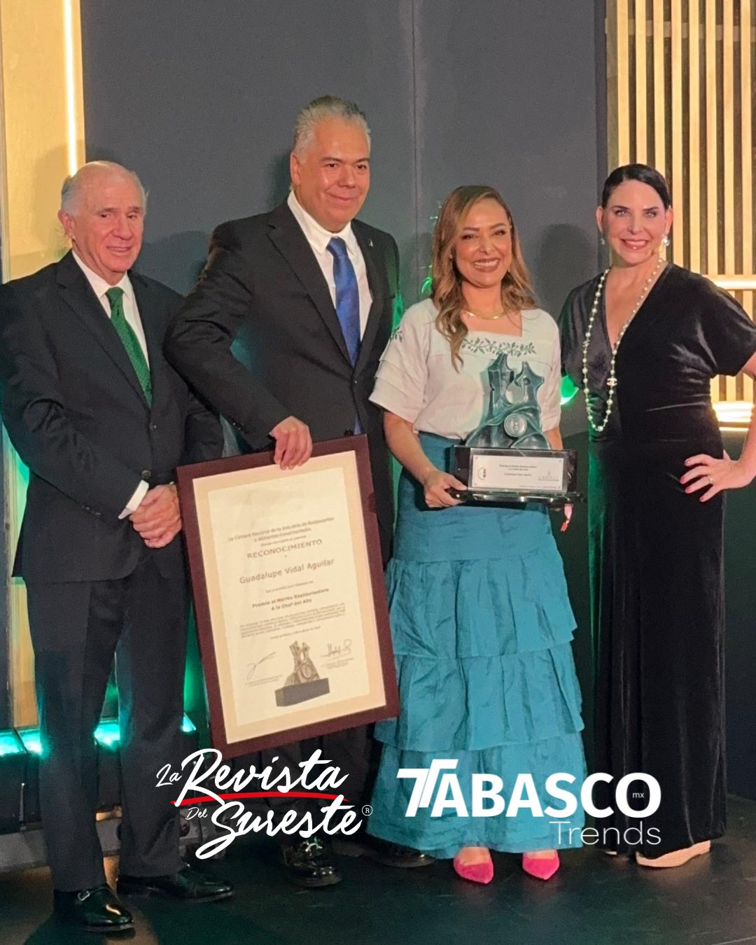 Canirac reconoce a la tabasqueña lupita vidal como “chef del año 2025” la revista del sureste mx Chef 3