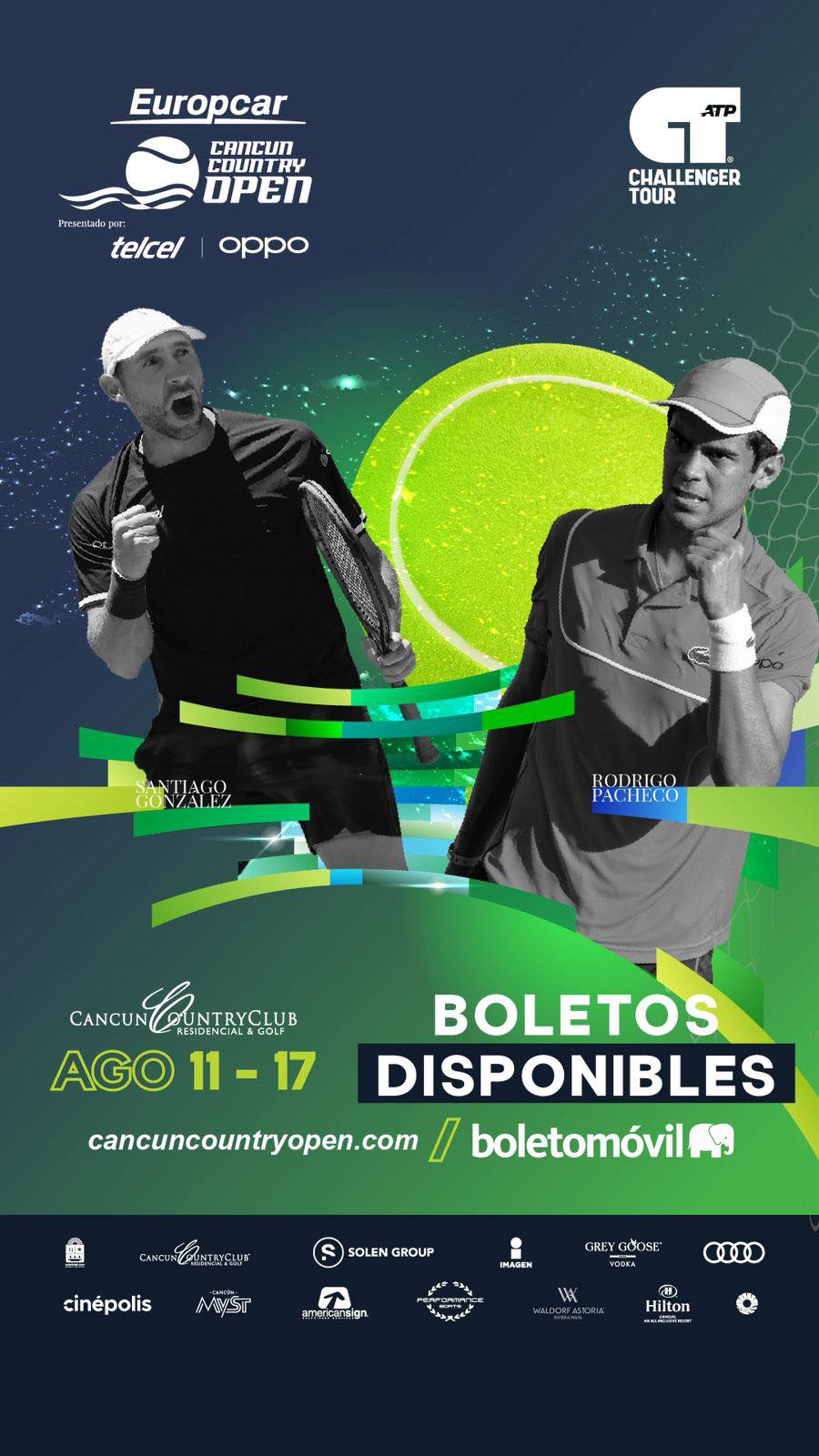 Cancún recibe a estrellas del tenis mundial en el europcar atp challenger 125 la revista del sureste mx Eurpcar