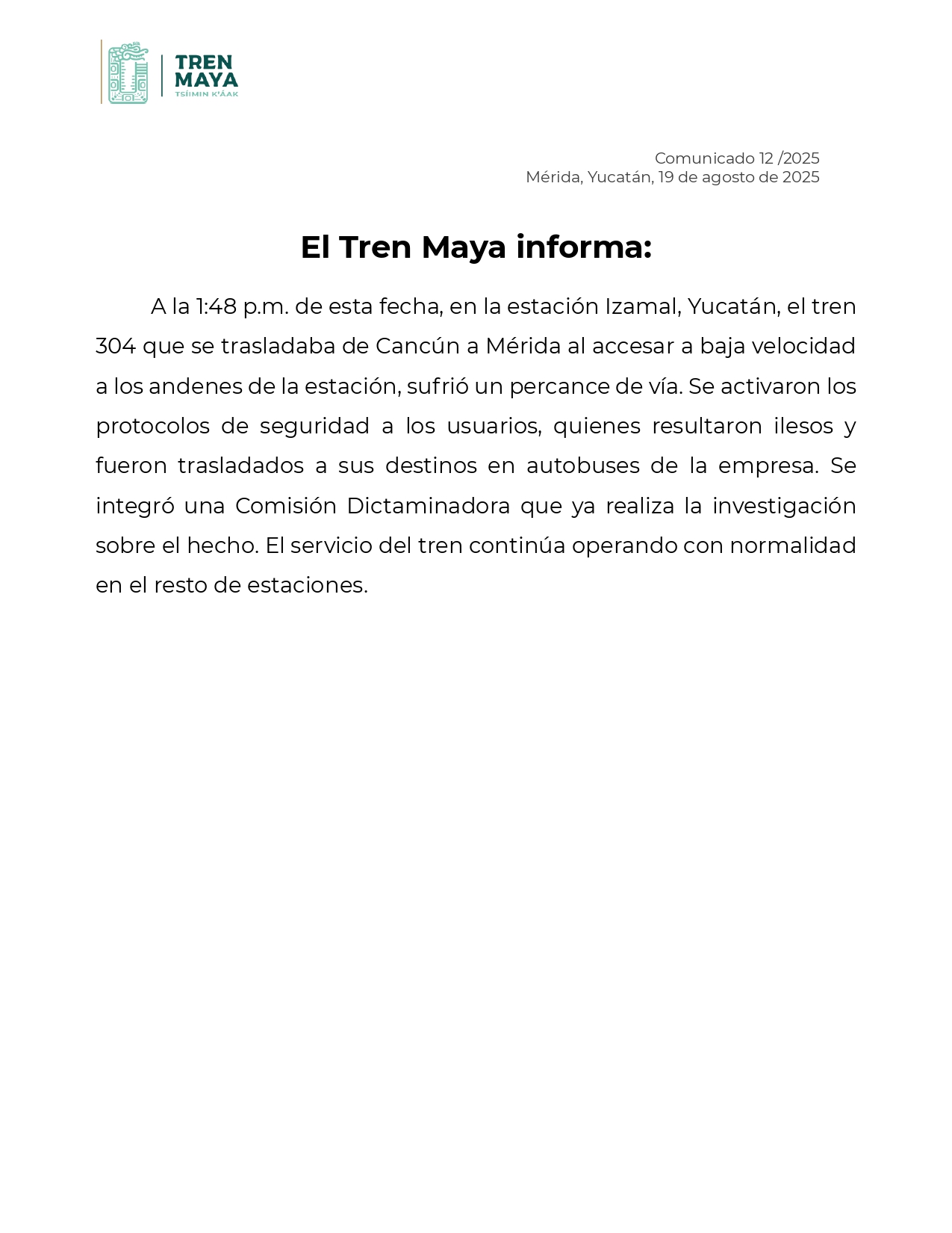 Autoridades investigarán descarrilamiento del tren maya en yucatán; no hubo lesionados la revista del sureste mx Trenmaya 1